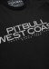 Tričko PitBull s krátkým rukávem v černém provedení. Na přední straně nápis PitBull West Coast a na zádech parádní motiv PitBulla v modrém provedení 