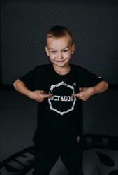 Dětské Tričko Octagon Logo Smash Black