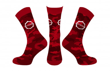 Ponožky Octagon Camo Red